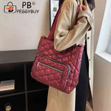 Quilted Cotton-Padded Bag Nylon Winter Ladies Crossbody Bag