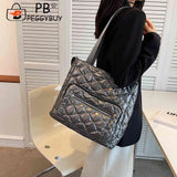 Quilted Cotton-Padded Bag Nylon Winter Ladies Crossbody Bag