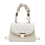 Quilted Crossbody Bag Small Chain Handbag PU Leather Hand Bag Ladies