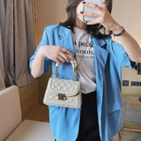 Quilted Crossbody Bag Small Chain Handbag PU Leather Hand Bag Ladies