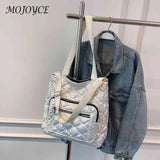 Quilted Ladies Crossbody Bag Nylon Waterproof Soft Warm Shoulder Bag