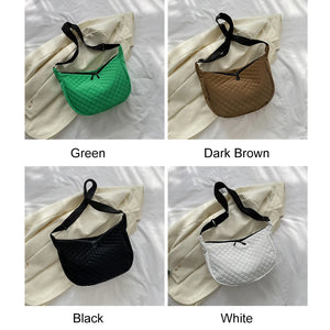 Quilted Ladies Shoulder Bags Autumn Winter Commute Bags Nylon Casual