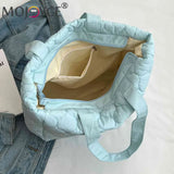 Quilted Ladies Shopper Bag Large Capacity Winter Casual Hand Bags