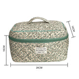 Quilted Cotton Makeup Handbag Toiletry Organizer