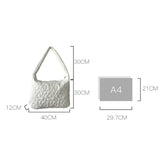 Quilted Messenger Bag Large Capacity Crossbody Bag