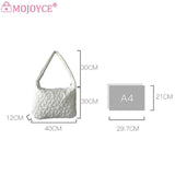 Quilted Shoulder Crossbody Bag Large Capacity Bubble Shopper Bag for Lady