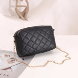 Quilted Small Phone Crossbody Bag Women PU Leather Shoulder Messenger Handbag