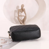 Quilted Small Phone Crossbody Bag Women PU Leather Shoulder Messenger Handbag