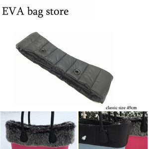 Quilted Trim Women Bag Size Fur Trims Plush Decor for OBag Handbag