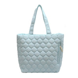 Quilted Underarm Bag Large Capacity Winter Top-handle Bag
