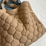 Quilted Underarm Bag Large Capacity Top-handle Bag