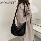 Quilted Crossbody Bag Autumn Winter Nylon Female Portable Adjustable