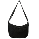 Quilted Women Crossbody Bag Autumn Winter Messenger Bag Nylon Female Casual Soft