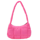 Quilted Women Hand Bags Casual Check Female Tote Winter Soft Warm