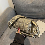 Quilted Women Messenger Bag Buckle Ladies Handbags Casual Flap Nylon