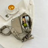 Quilted Women Messenger Bag Check Cotton-Padded Casual Flap Nylon Soft Solid