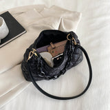 Quilted Women Shoulder Bags Cotton Padded Chain Shoulder Handbag Nylon Shoulder