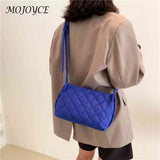 Quilted Women Shoulder Bags Winter Messenger Bags Soft Buckle
