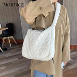 Quilted Women Tote Handbag Large Capacity Pleated Bubble Women Tote Bags