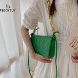 Quilting PU Leather Crossbody Bag for Women Summer Travel Trends Shoulder Bag