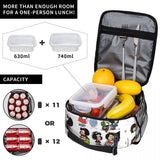 Quino Mafada Manga Lunch Bag Women Argentina Cartoon Cooler Bento Box
