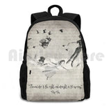 Outdoor Hiking Backpack Waterproof Camping Travel Vintage Book