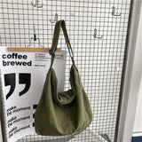 Canvas Messenger Bag Large Capacity Student Shoulder Casual Shopping