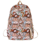 Graffiti Girls Backpack Large Capacity Schoolbag