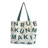 Large Capacity Student Class Book Bags Canvas Shopping Bags Women Handbags