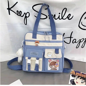 Canvas Female School Bags Women's Handbags Large Capacity