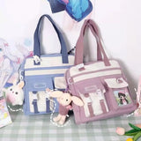 Canvas Female School Bags Women Large Capacity Handbags