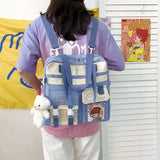 Canvas Female School Bags Women Large Capacity Handbags