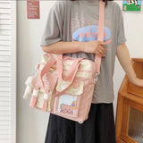 Canvas Female School Bags Women's Handbags Large Capacity