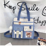 Canvas Female School Bags Women's Handbags Large Capacity