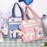 Canvas Female School Bags Women Large Capacity Handbags