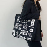 Canvas Shoulder Bag for Women Large Capacity Handbag