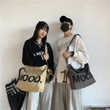 Retro Harajuku Canvas Messenger Bag for Men