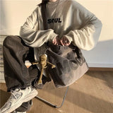 Retro Harajuku Canvas Messenger Bag for Men