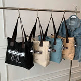 Canvas Women's Bear Tote Bag Large Capacity Casual Messenger Bags