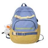 Large Capacity Contrast Backpack School Bags for Girls