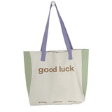 Canvas Women's Shoulder Bags Large Capacity Letter Print Casual Tote Bag