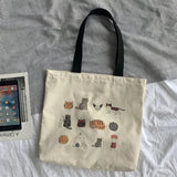 Retro Harajuku Canvas Shoulder Bag for Women