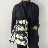 Large Canvas Shoulder Bag for Students