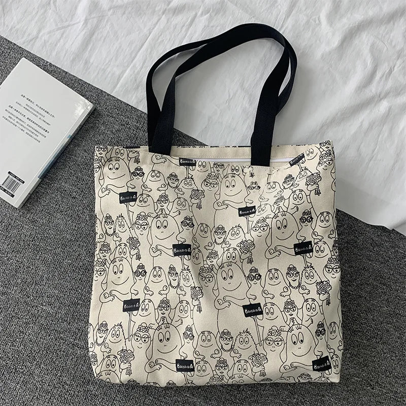 Large Capacity Student Canvas Shoulder Bag