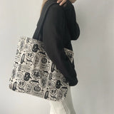 Ulzzang Canvas Shoulder Bag for Women