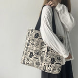Ulzzang Canvas Shoulder Bag for Women