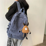 Girls School Backpack College Shoulder Bag