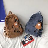 Girls School Backpack College Shoulder Bag