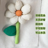 Women's Shoulder Bag Fresh Flowers Art Red Canvas Shopping Bag