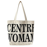 Letter Canvas Women's Shoulder Bag Large Capacity Shopper Tote Bags